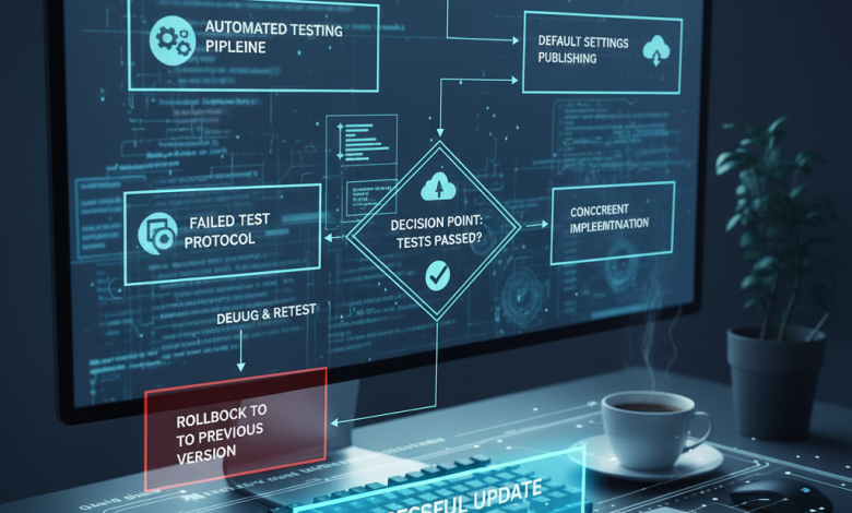 فتح اختبار الإعداد الافتراضي للنشر